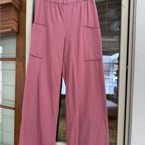 Chic Pink Wide-Leg Pants